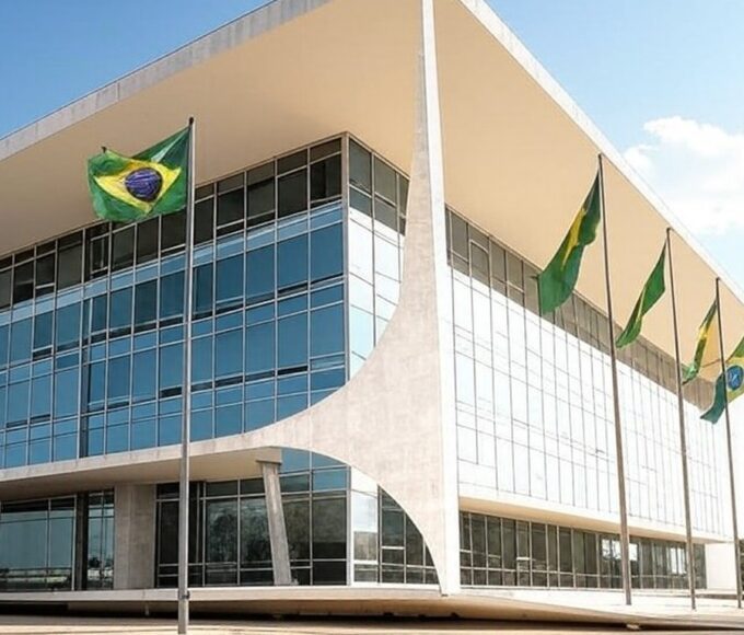 Fachada do Supremo Tribunal Federal em Brasília, representando defesa de Toffoli por Gilmar Mendes em caso de conflito de interesse no Banco Master.