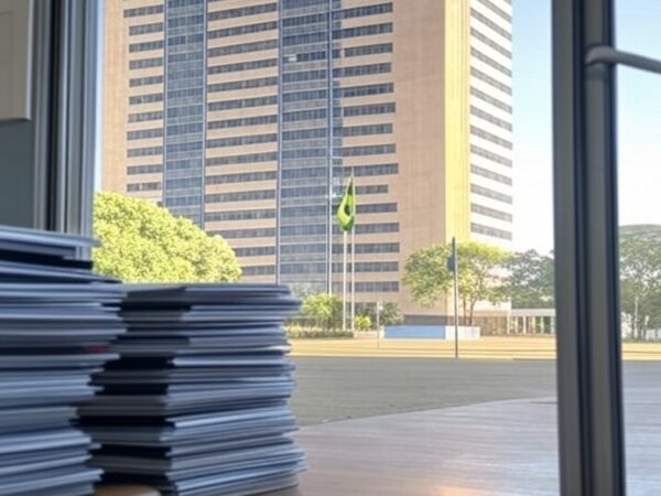 Edifício do Banco Central do Brasil em Brasília com elementos de inspeção em documentos sigilosos do Banco Master, determinado pelo TCU.