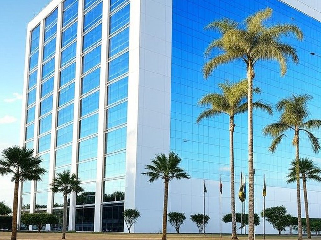 Prédio do INSS em Brasília, simbolizando lei que proíbe descontos em benefícios previdenciários.