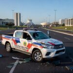 Acidente em perseguição policial deixa cinco agentes feridos no Distrito Federal