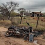 Moto e celular queimados em fazenda de Goiás, cena do desaparecimento do vereador Elimenezes Ramos.