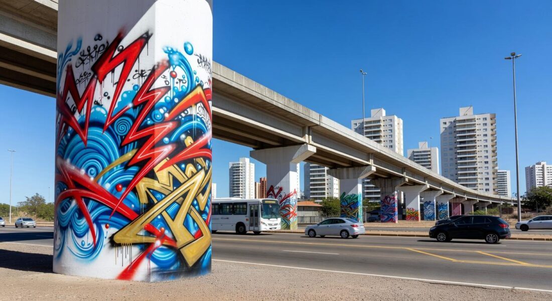Luciano Hang denuncia artista por grafite em viaduto repintado em Goiânia