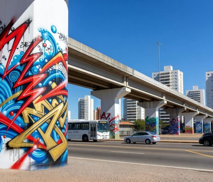Luciano Hang denuncia artista por grafite em viaduto repintado em Goiânia