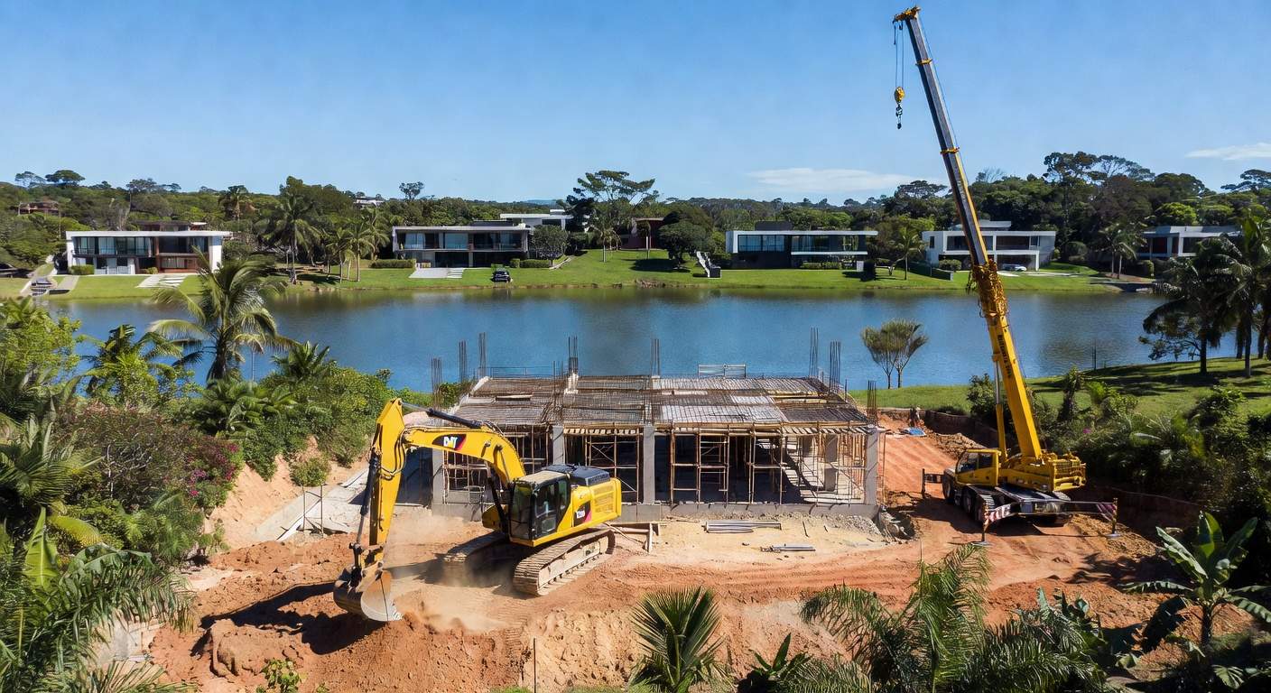 Tejo Engenharia inicia obras de duas casas de luxo no Lago Sul