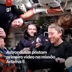 Trajetória da missão Artemis II — Foto: Nasa/ Reprodução X