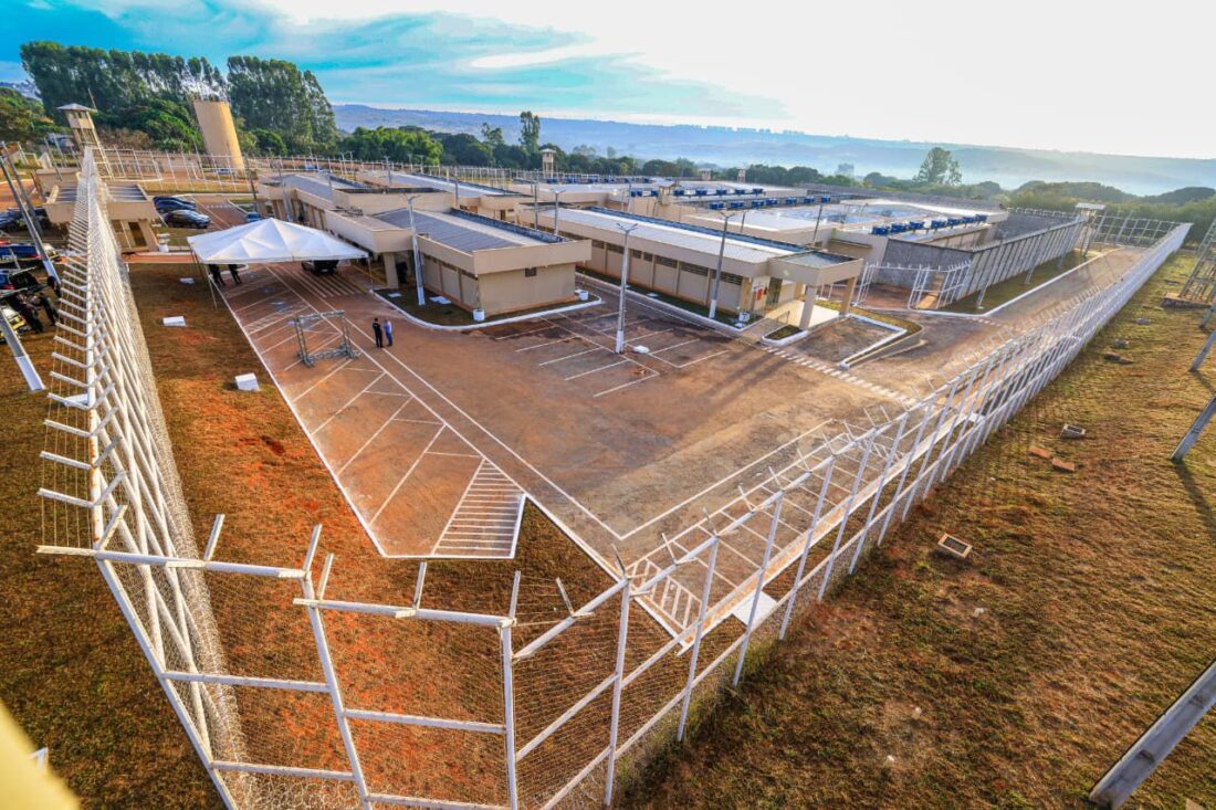 Inauguração de presídio em Novo Gama amplia em 300 vagas a capacidade do sistema prisional goiano (Foto: Wesley Costa)