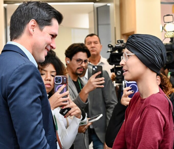 Paciente Anápolis deu entrada no Cora para mais uma etapa no tratamento (Foto: Cristiano Borges e Lucas Diener)